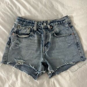 Size 00 wild fable super high rise cutoff denim shorts!